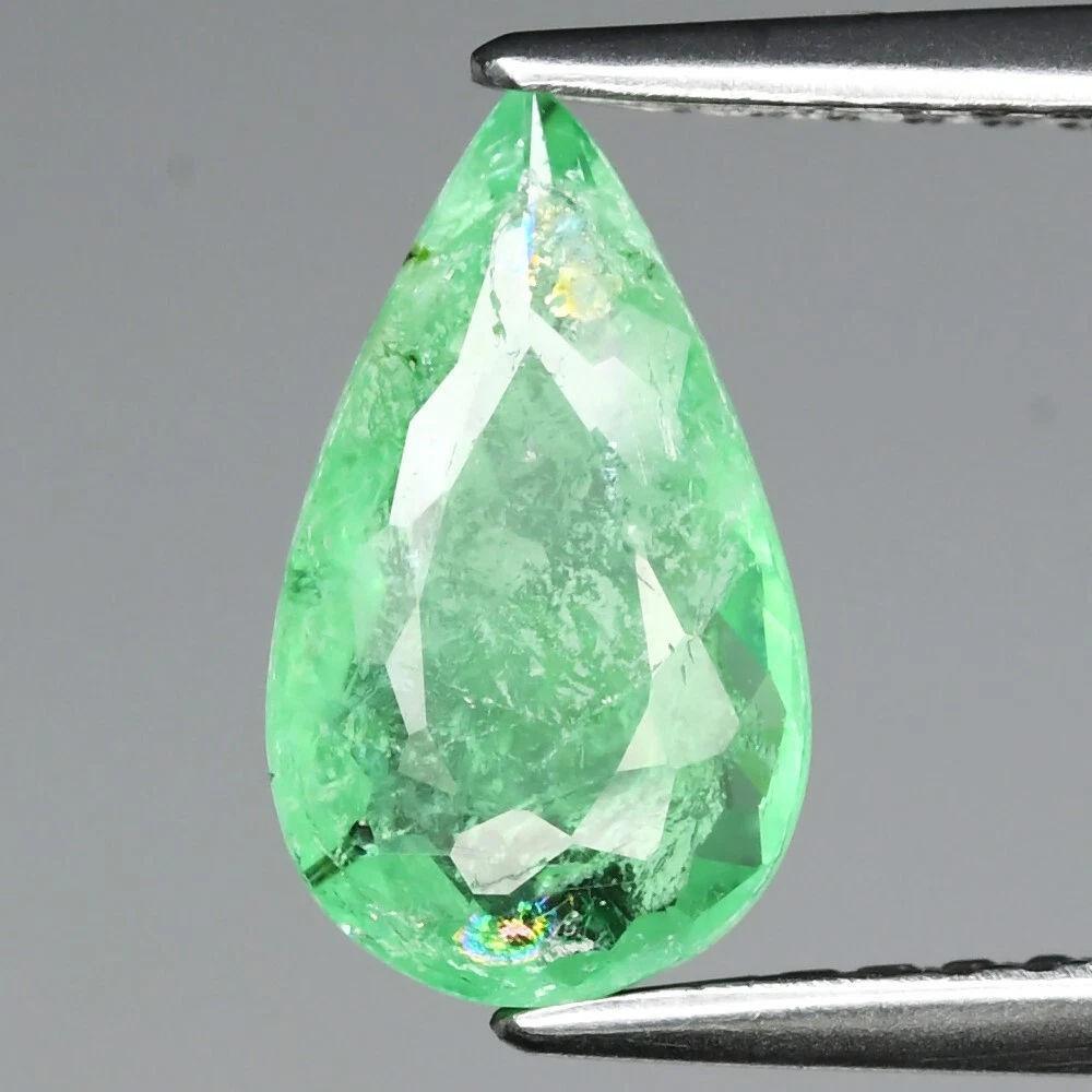 0.97ct パライバトルマリン ルース 1428 天然 非加熱 宝石鑑別書付