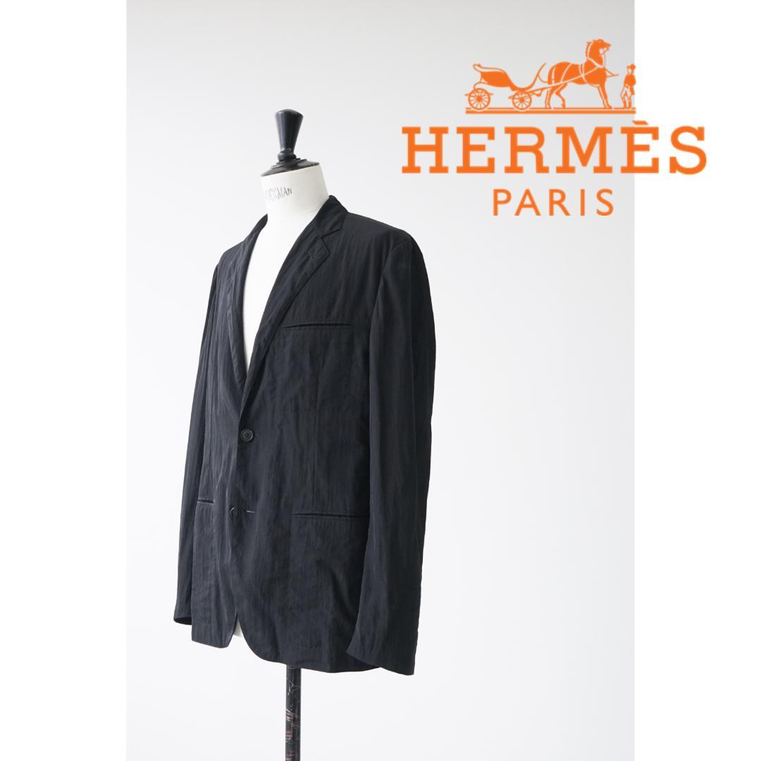 HERMES エルメス ナイロン テーラード ジャケット