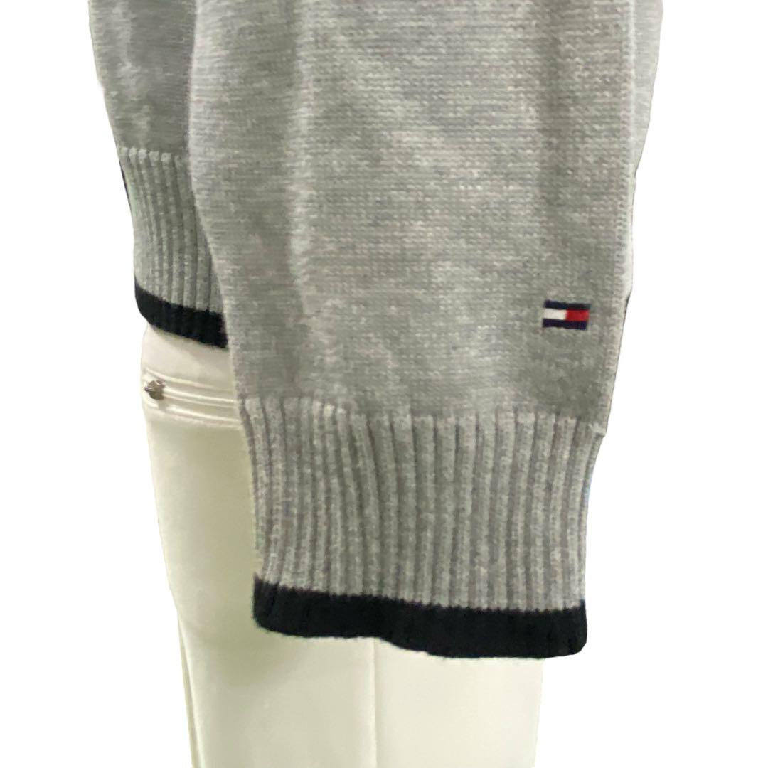 美品 トミーヒルフィガー　XL メンズ　ニット　ハーフジップ　トップス　コットン