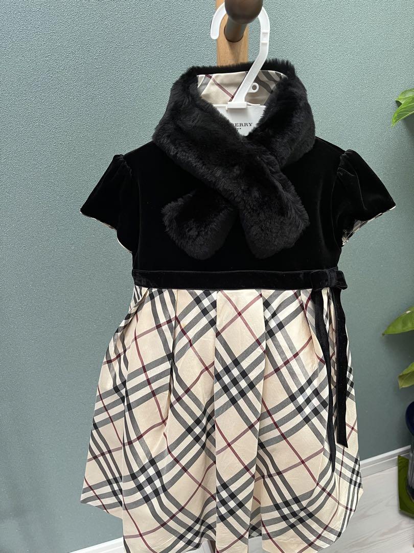 BURBERRY ベビー　シルクサテンドレス