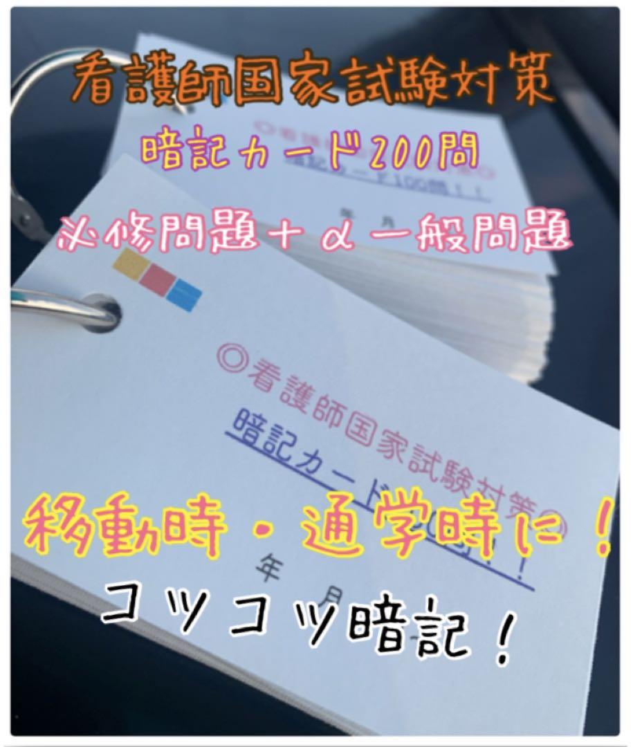 まとめ価格！看護師国家試験対策 大量付箋 暗記カード 解剖生理学 付箋ノート