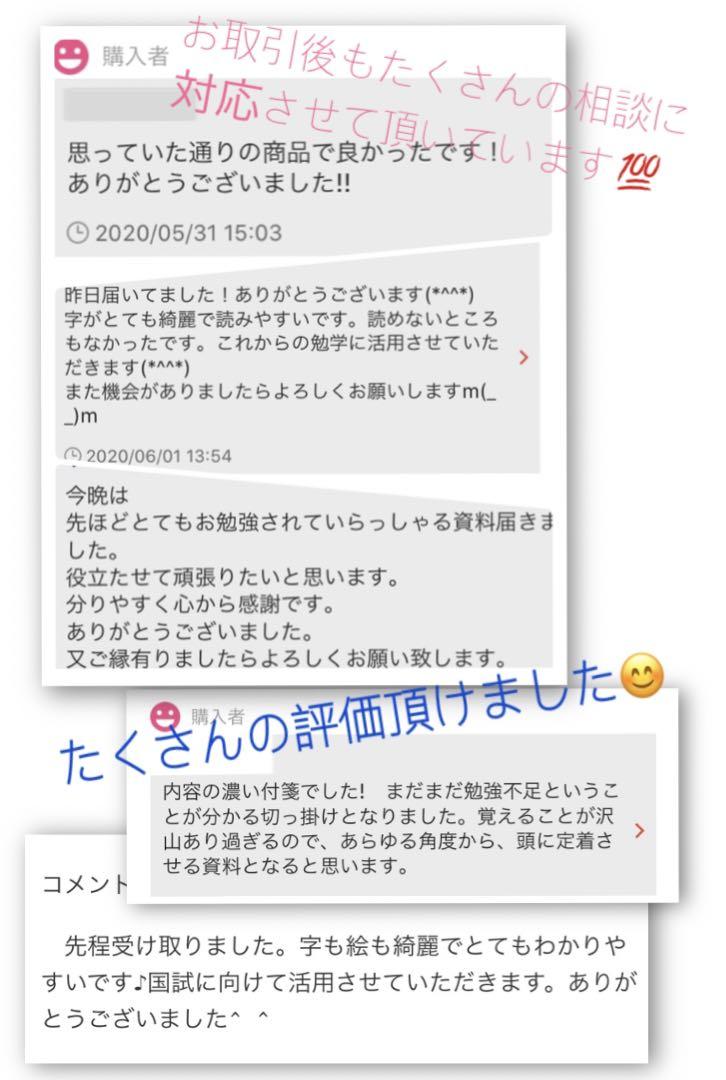 まとめ価格！看護師国家試験対策 大量付箋 暗記カード 解剖生理学 付箋ノート