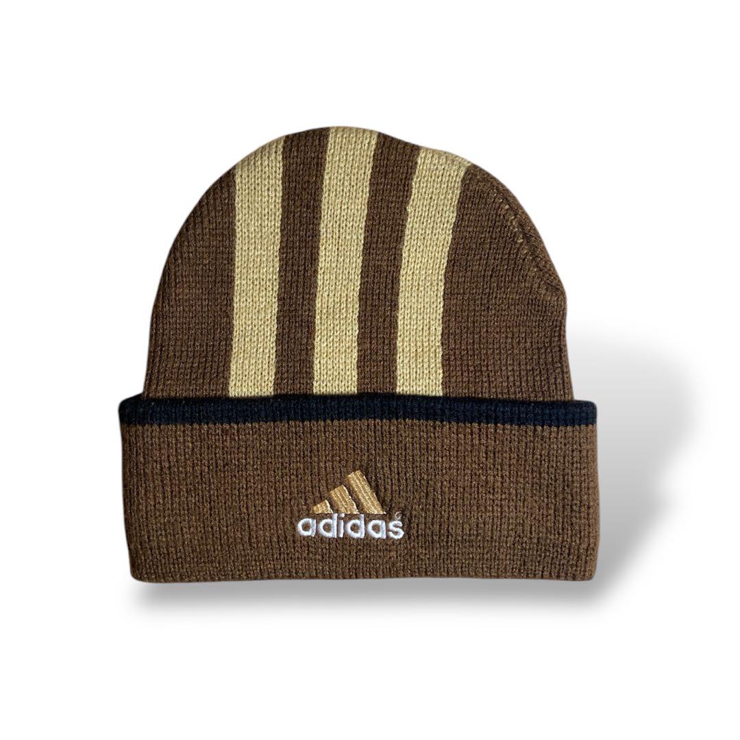 adidas ヤンキース ビーニー 90s 00s ビンテージ オールド レトロ 90s～00s OLD adidas ビーニー ニット帽 ブラウン 帽子