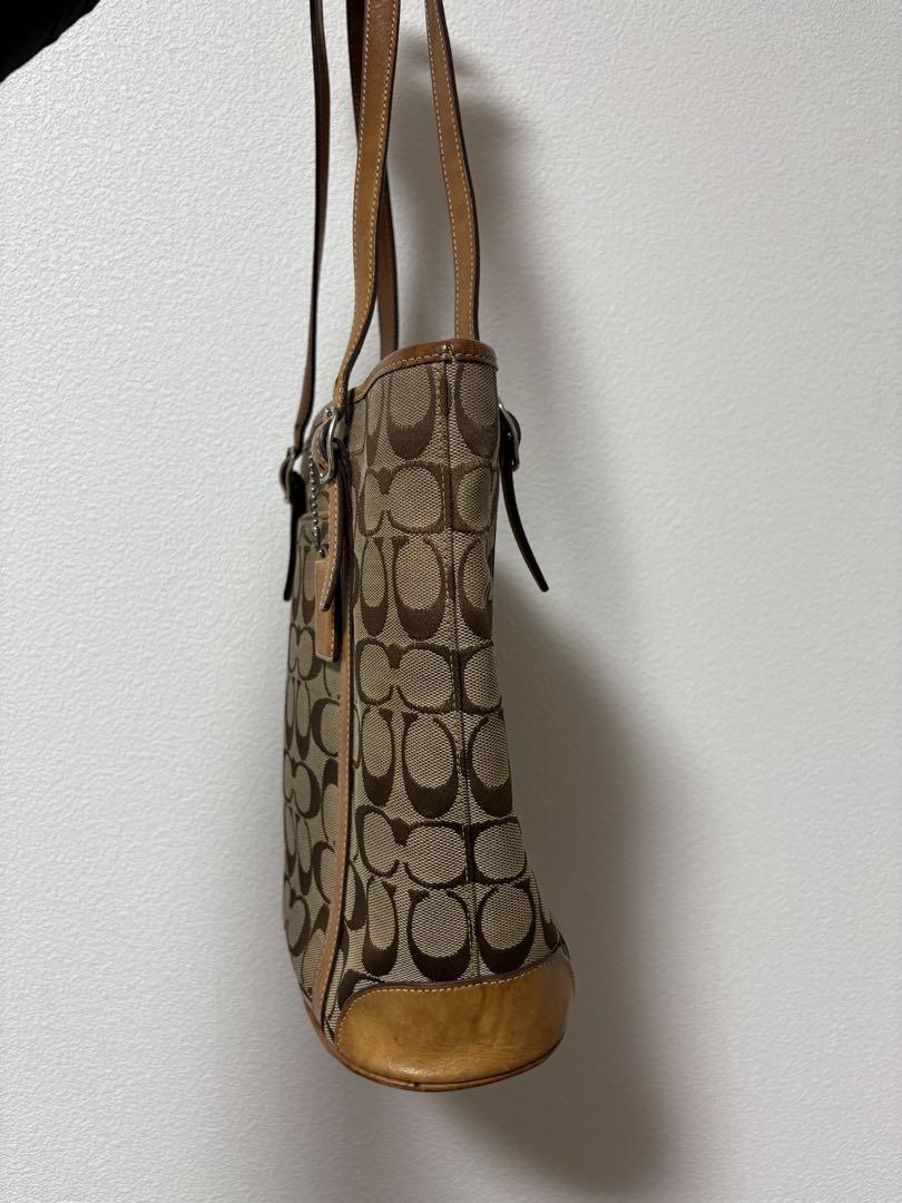 COACH コーチ シグネチャーロゴ トートバッグ バケツ型バッグ