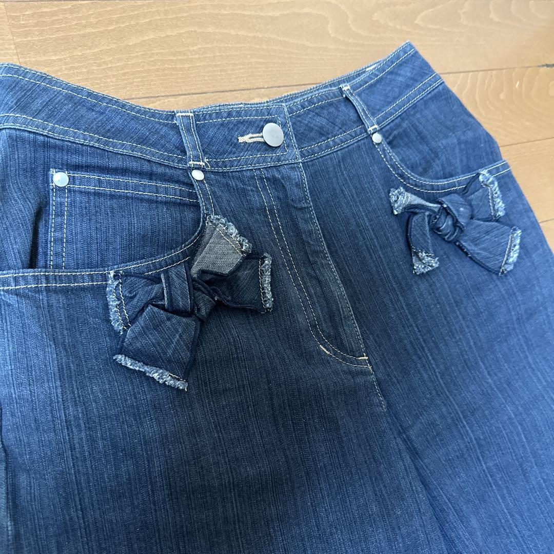 エムズグレイシー　デニムのワイドパンツ　美品　36