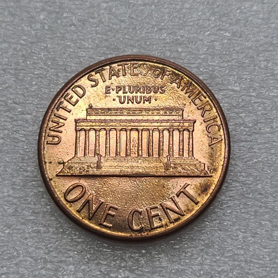 4377. 極美品 1988年 アメリカ リンカーン 1セント 海外硬貨