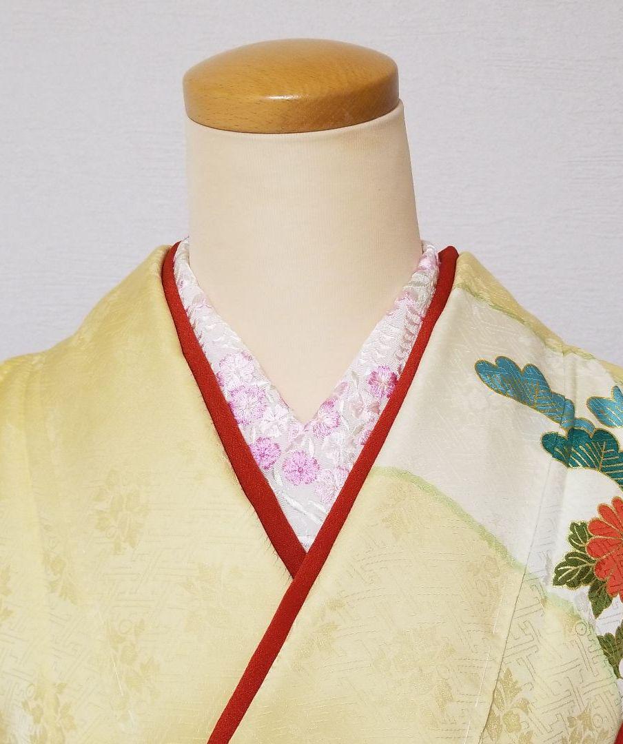ルカリ 新品 刺繍入り 半衿 アイボリーにピンクの小花 X0olf-m78615301664 正絹 うずら ちりめん ┐までの