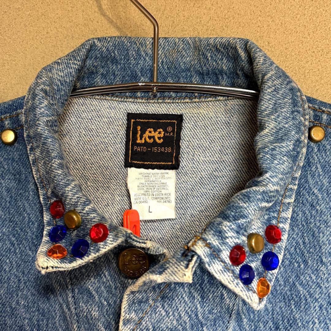 【一点物】 Lee リー デニムジャケット カスタム 鋲ジャン 【一点物】 Lee リー デニムジャケット カスタム 鋲ジャン