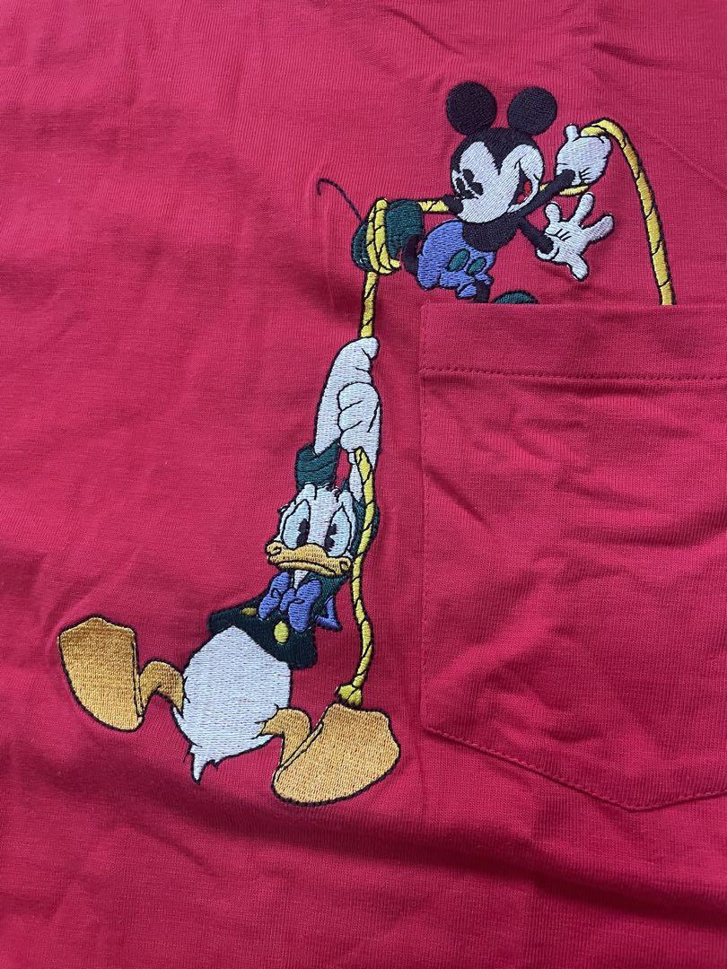新品タグ付 90s Disney tシャツ ミッキー 刺繍 ディズニー