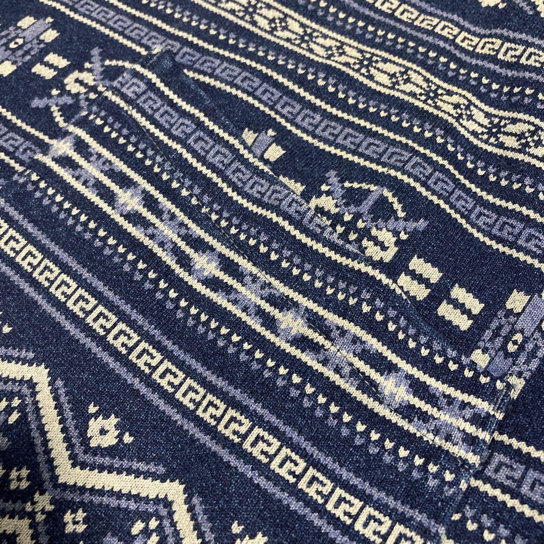 トップス RRL INDIGO FAIRISLE HOODIE