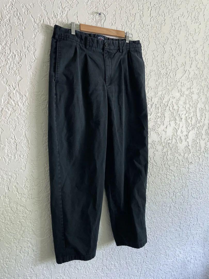 NOAH Twill Double-Pleat Pant navy 32 画像3
