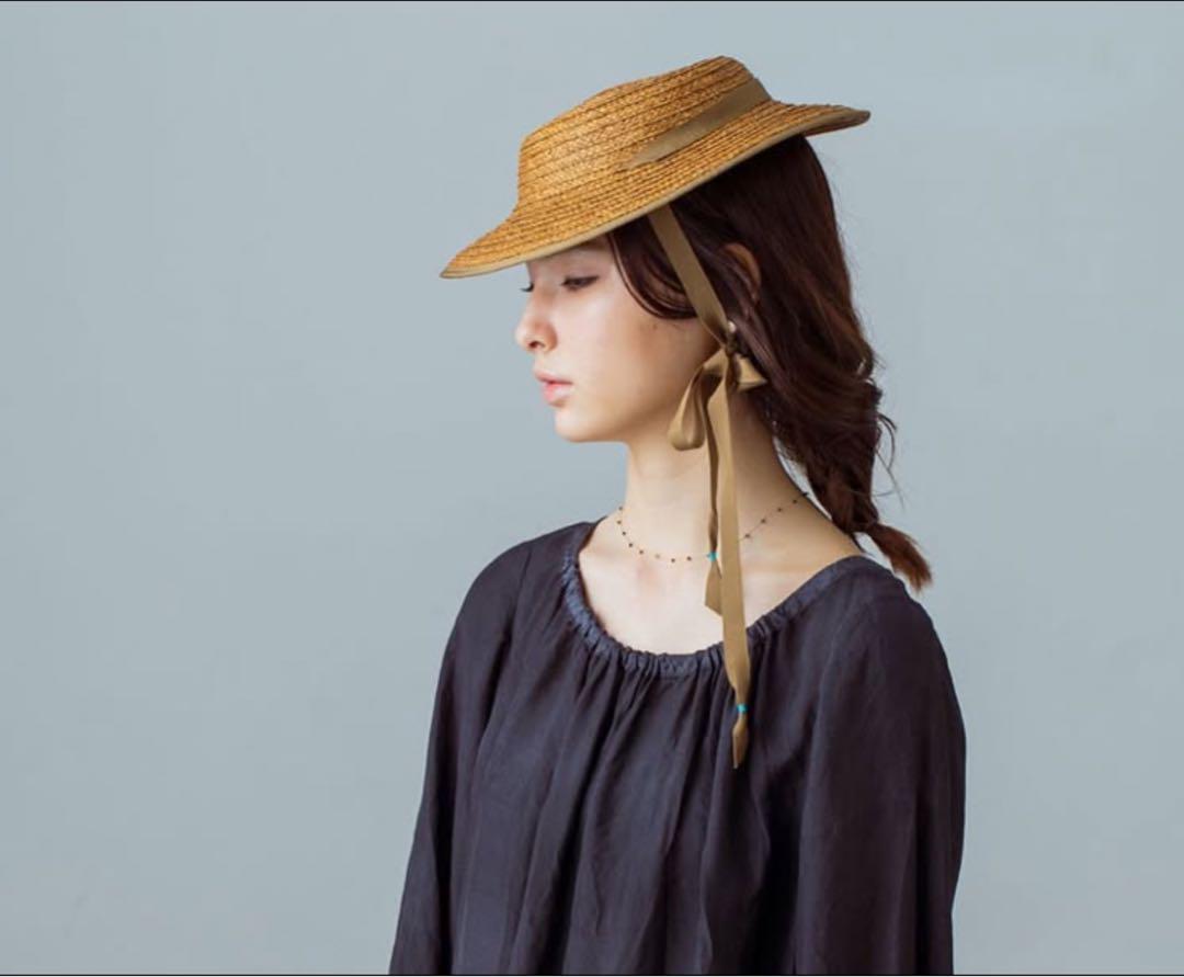 chisaki 「RICCA」ハット　brown×black