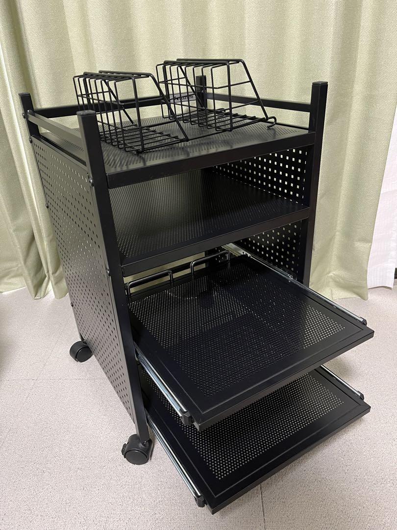 Bauhutte　ゲーム機収納ラック スライダー式　BHS-380G-BK