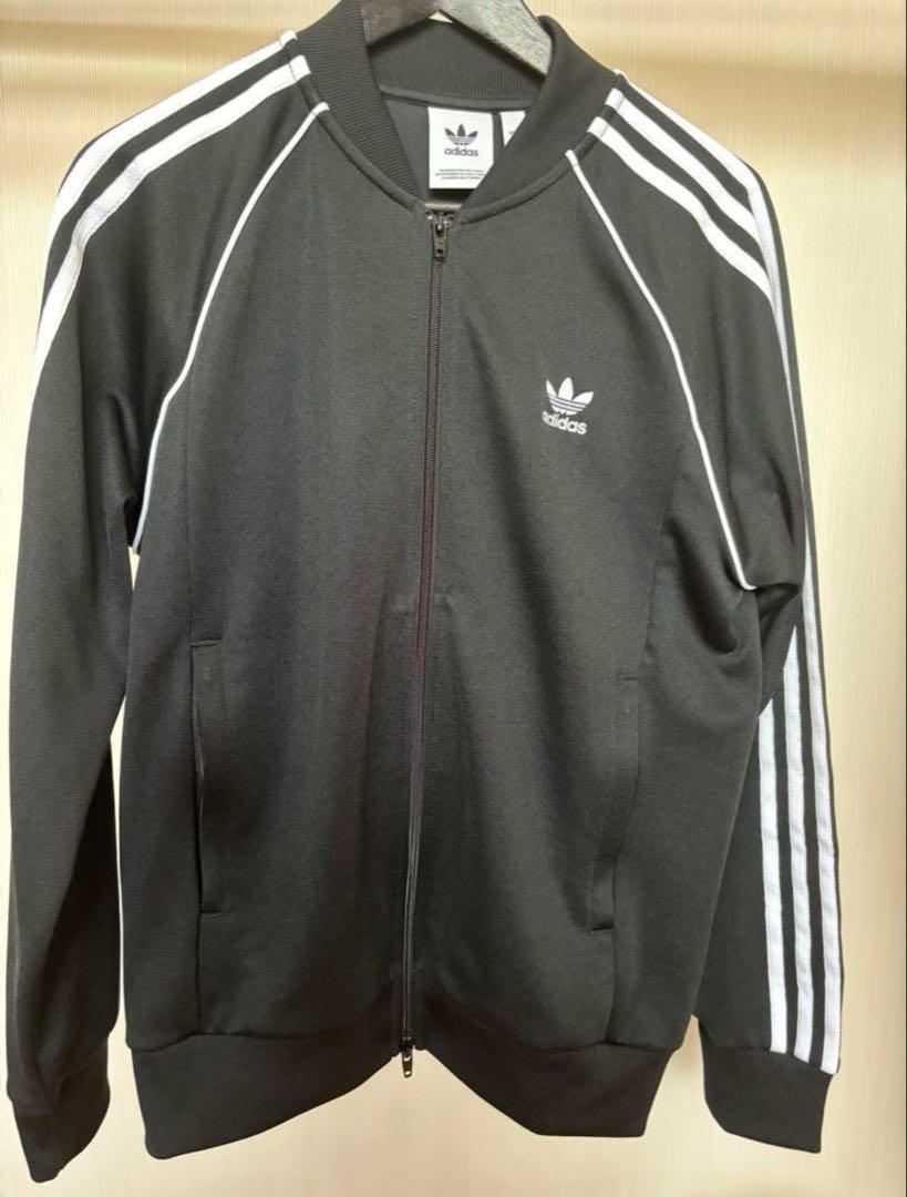 adidas 3ストライプ ジャケット L ブラック