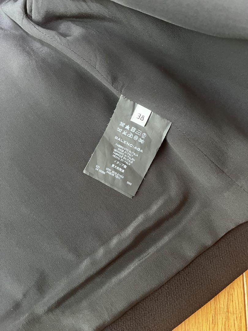 BALENCIAGA ブラック ノーカラージャケット
