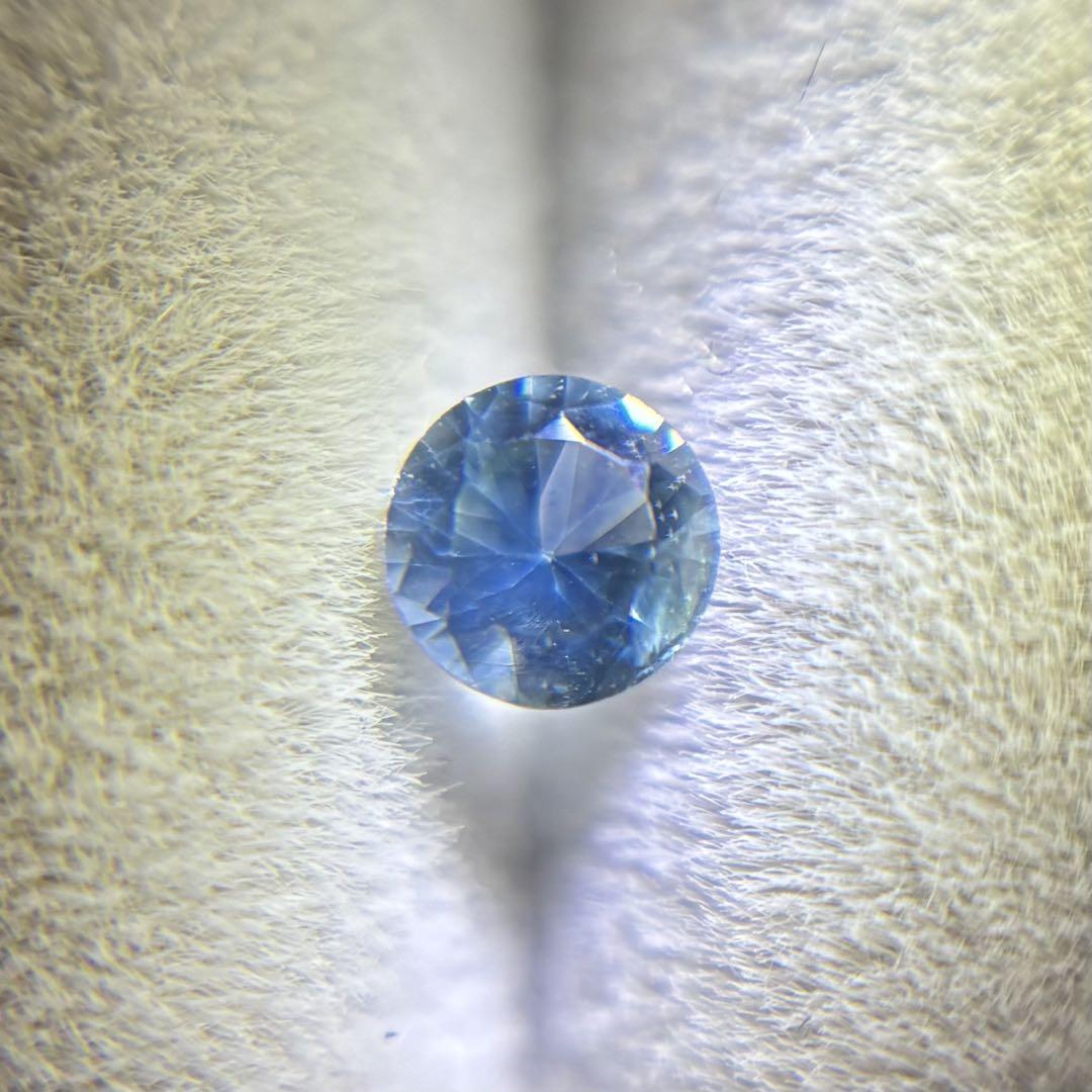 天然 モンタナサファイア 0.14ct 3.0mm ラウンド ルース