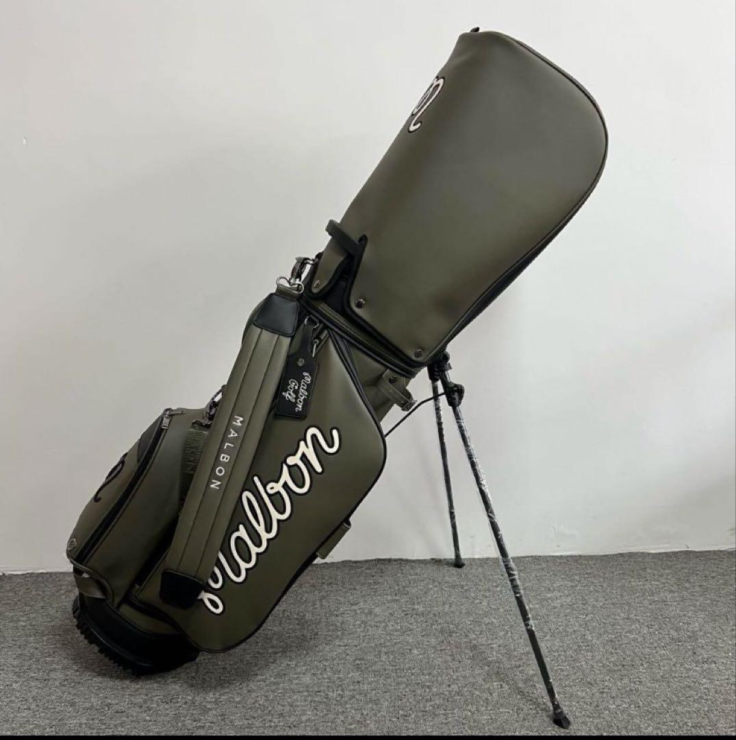 新品マルボン ゴルフ キャディバッグ ブラック ゴルフバッグ　ブラック マルボン Malbon Golf キャディバッグ Evergreen Stand Bag
