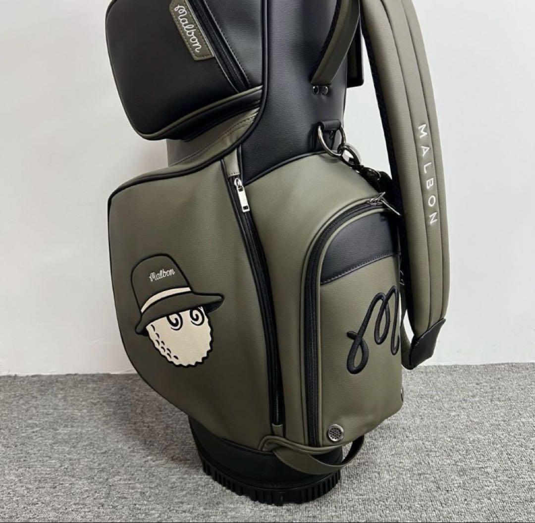 マルボン Malbon ゴルフ キャディバッグ ベージュ ゴルフバッグ 25新作 Malbon 25新作 マルボン ゴルフ キャディバッグ ゴルフバッグ