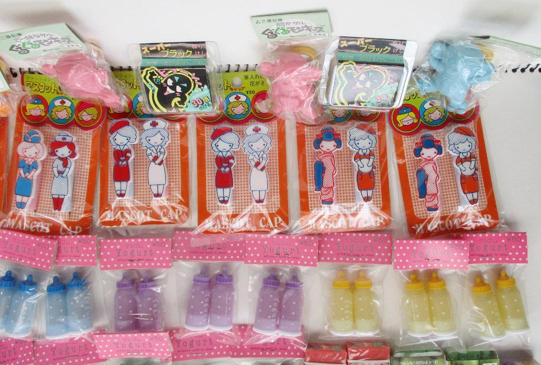 レトロファンシー消ゴム 鉛筆キャップ 大量セット 未使用②