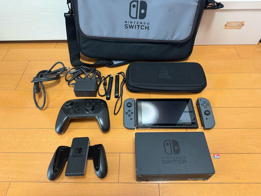 【SD付き】NintendoSwitch 本体 + プロコン + ケース セット
