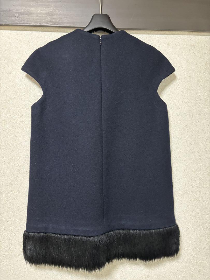 【おまけ付】 CHAN YOKO ネイビーファーチュニック メルカリ - 36 トップス