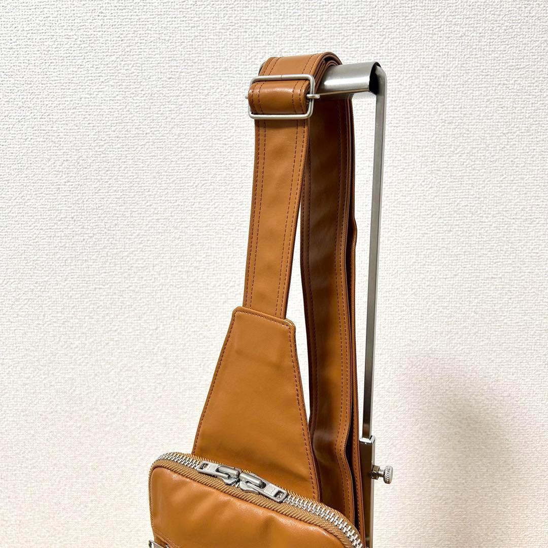 美品 ポーター PORTER フリースタイル ボディーバッグ キャメル 定番 美品 PORTER ポーター フリースタイル ボディバッグ キャメル