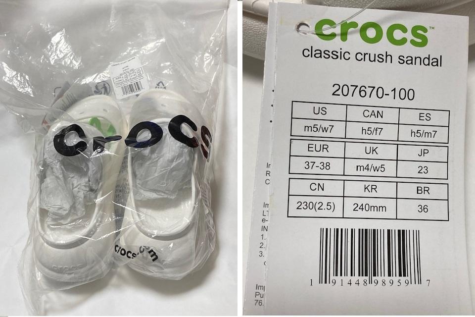 Nanalve クロックス CLASSIC CRUSH SANDAL 23