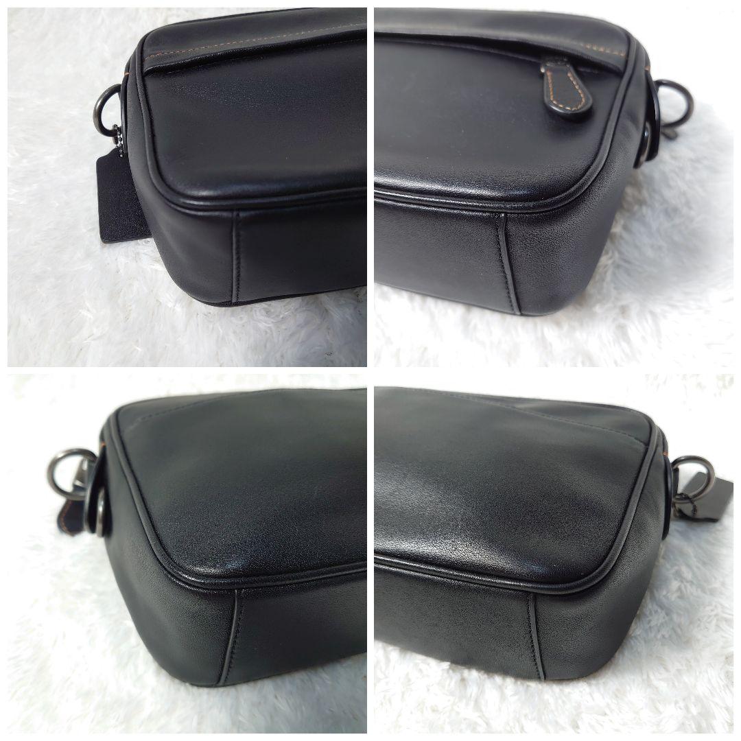 最新品お得 美品 COACH コーチ ショルダーバッグ ブラック チャーム 2way 黒 PU8IC-m78646375841 定番人気HOT