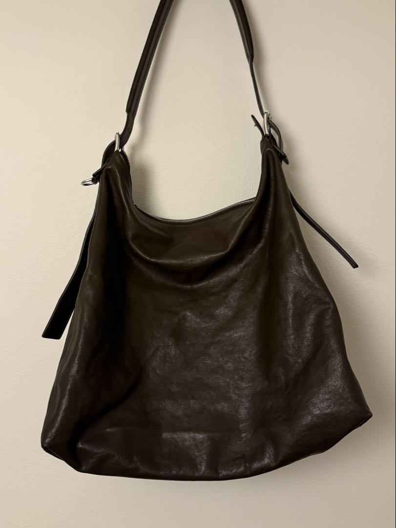 LEMAIRE BELTED HOBO BAG ダークブラウン ルメール