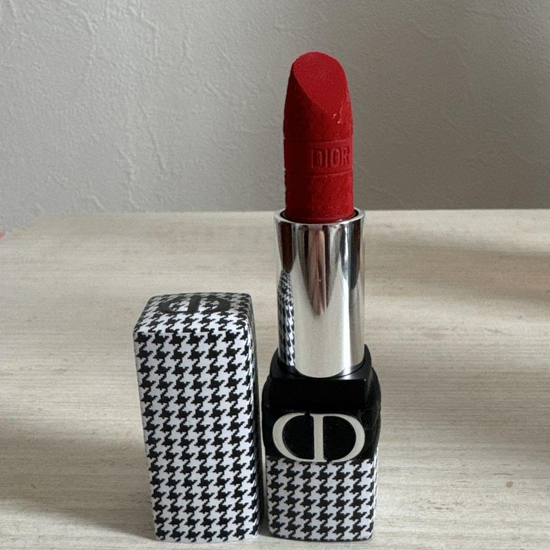 DIOR千鳥柄　999V 新発売】 Dior ルージュ 千鳥格子の スウォッチあり【ディオール