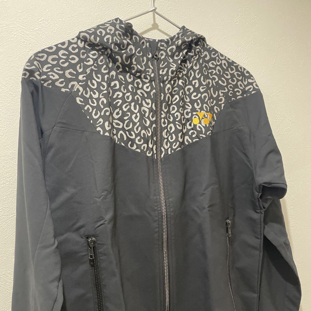 YONEX ウインドブレーカー レオパード ブラック ゴールド プレミアム XS