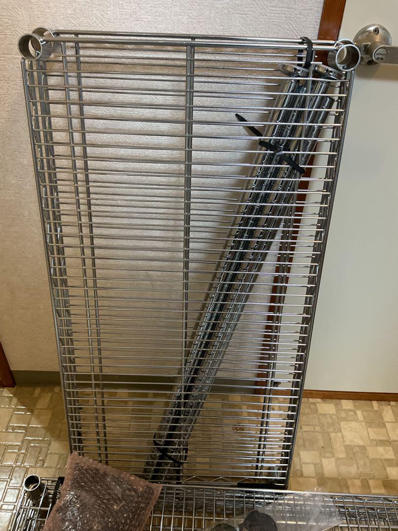 スチールラック キャスター付き 約90cm x 45cm
