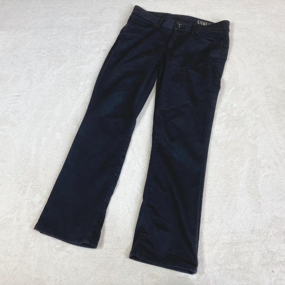 【サムシング】パンツ　黒　スキニー　美品　30　ストレッチ ローライズ Y2K