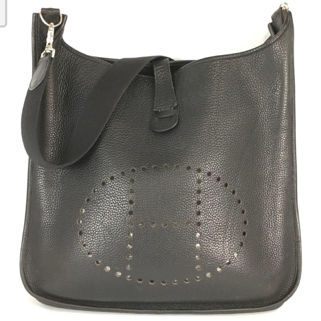 超レア】エルメスエブリン2tgmブラックトリヨンクレマンスユニセックス黒