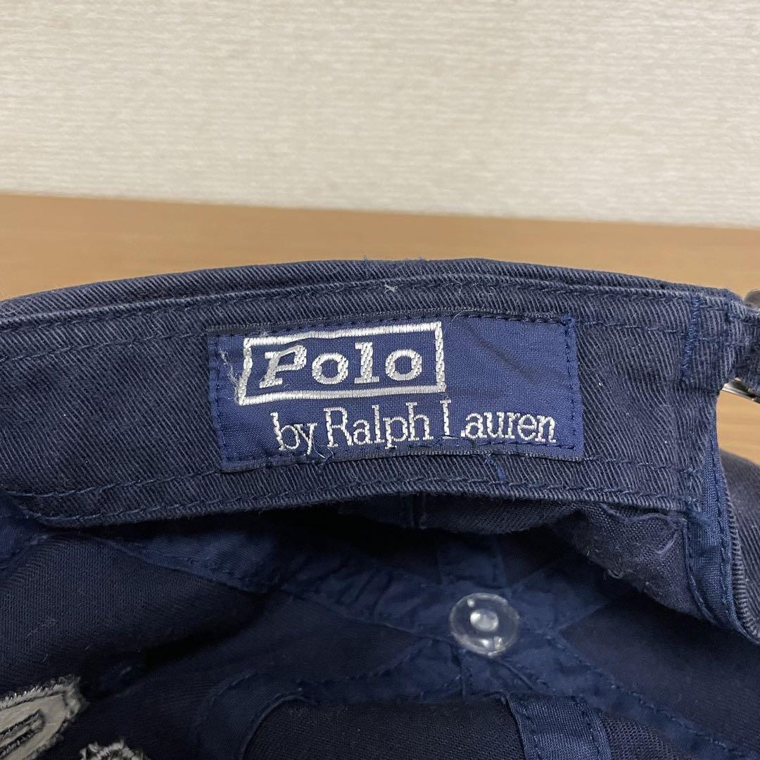 【人気】90s ポロラルフローレン キャップ POLO ネイビー