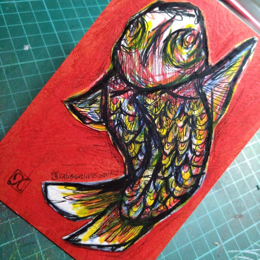 開運絵画 ❀優雅なる自由❀梵字鬼門 （絵画も音楽もたどり着く先