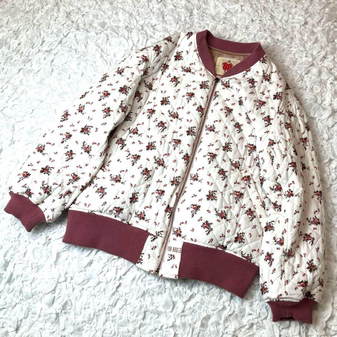 【希少】ピンクハウス×ビームス　別注　リバーシブルブルゾン　ピンク　花柄