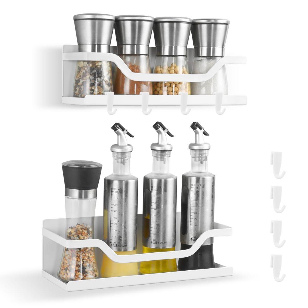 2個セット キッチンラック 調味料ラック バスルーム 超強力マグネット