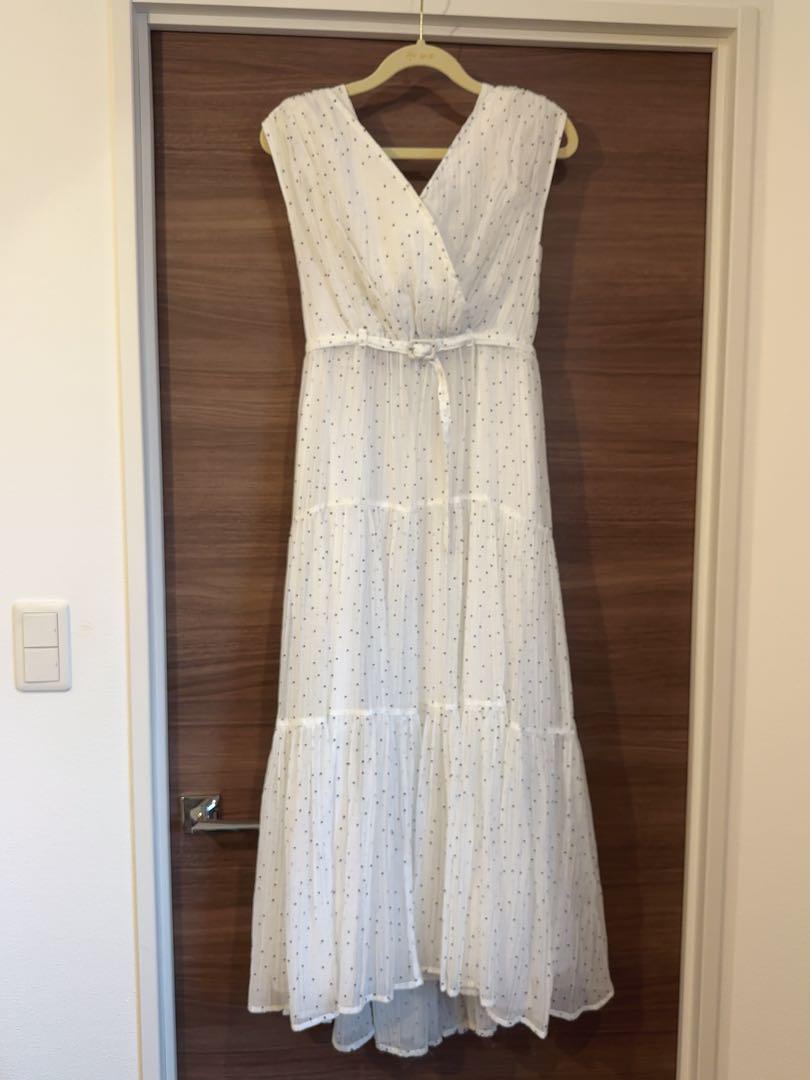 ワンピース herlipto Tiered Polka-Dot Long Dress