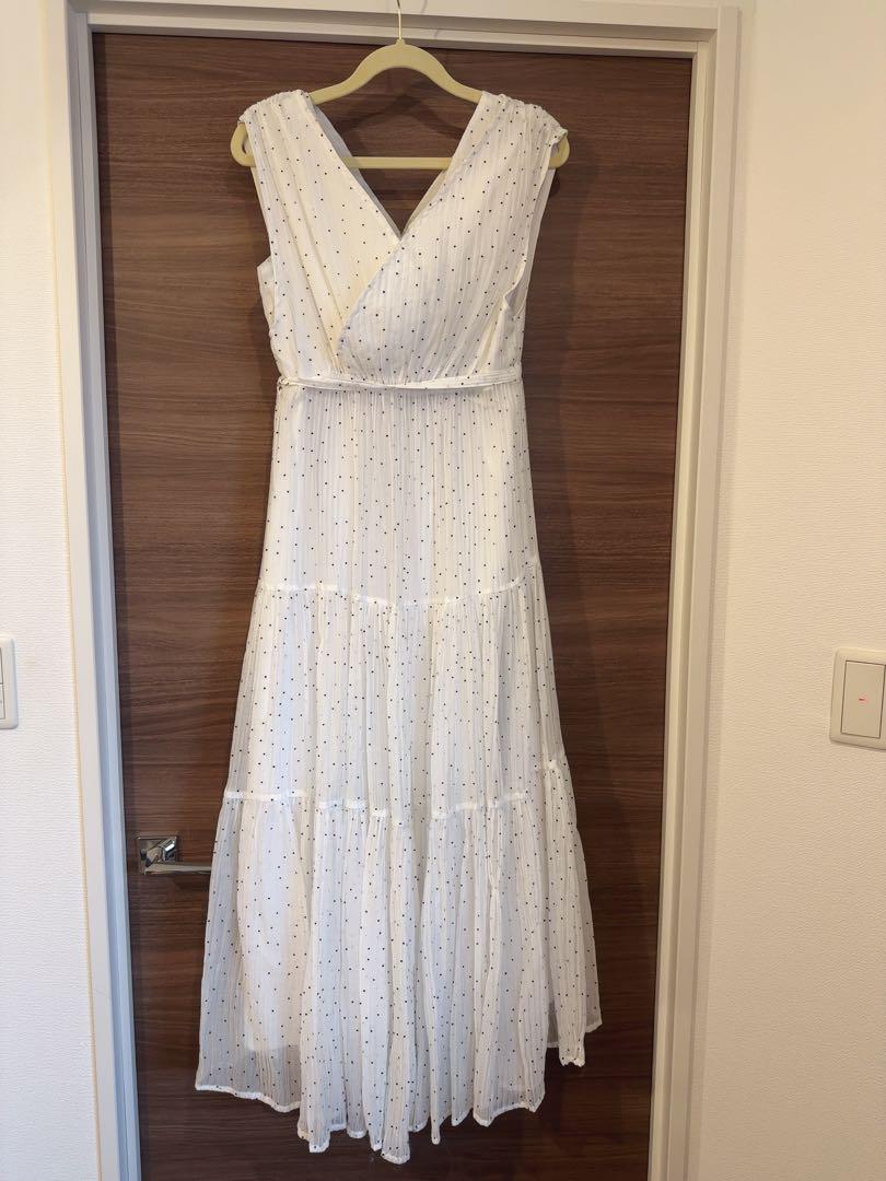 ワンピース herlipto Tiered Polka-Dot Long Dress