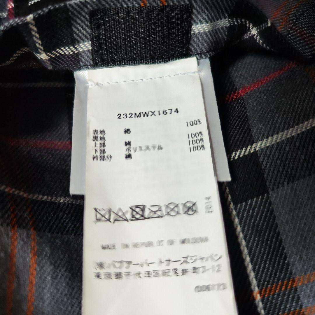 新品同様タグ付 BARBOUR OS バーレー ワックス コットン ロングコート