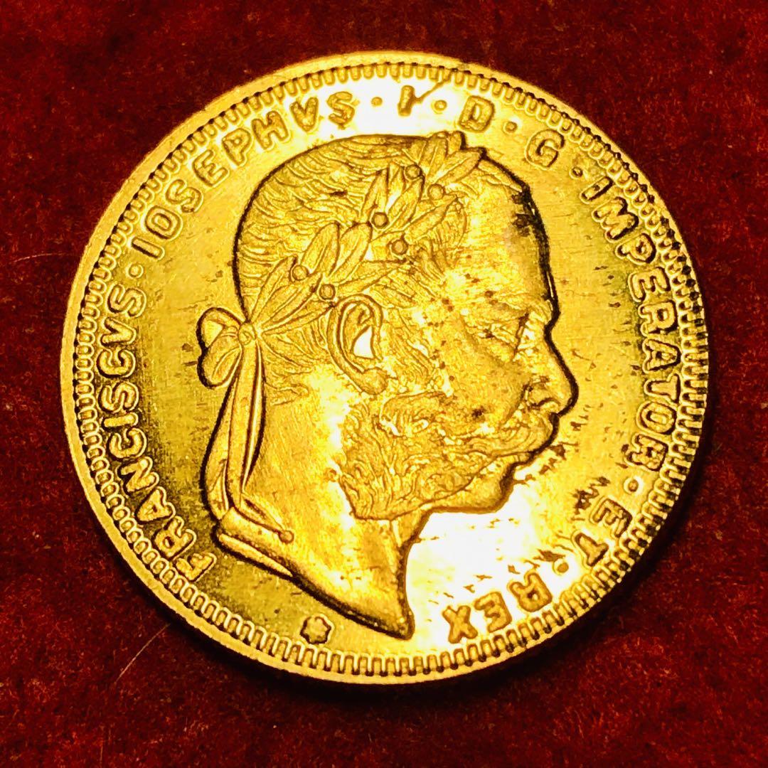 A569オーストリア帝国 フランツ・ヨーゼフ 1 世 1892年 双頭の鷲 金貨