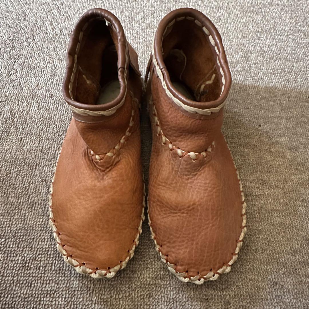 チャッカブーツ ブラウン 本革レザー 美品 made in ITALY