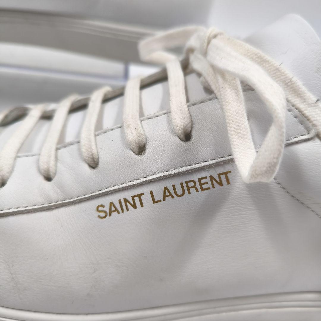 SAINT LAURENT】 ANDY LOW TOP 43 スニーカー 白 - メルカリ