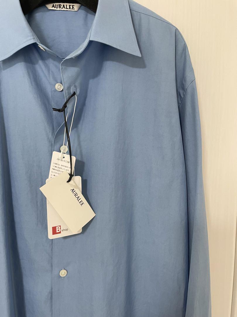 新品未使用！AURALEE◆WASHED FINX TWILL SHIRT