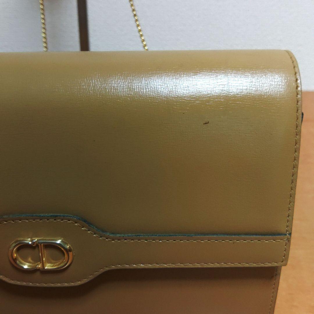 vintage Dior チェーンショルダーバッグ ゴールドCDロゴ 画像10