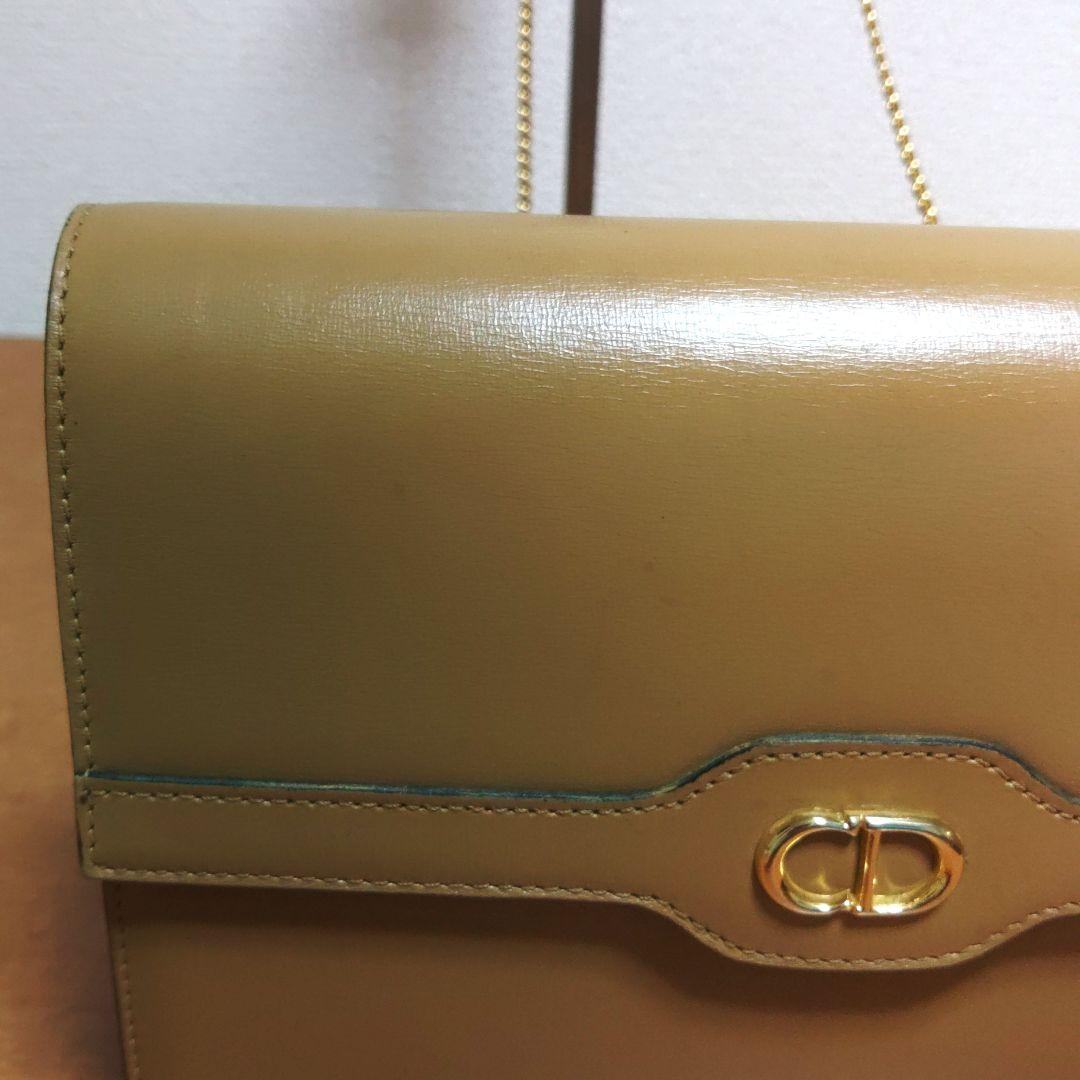 vintage Dior チェーンショルダーバッグ ゴールドCDロゴ 画像11
