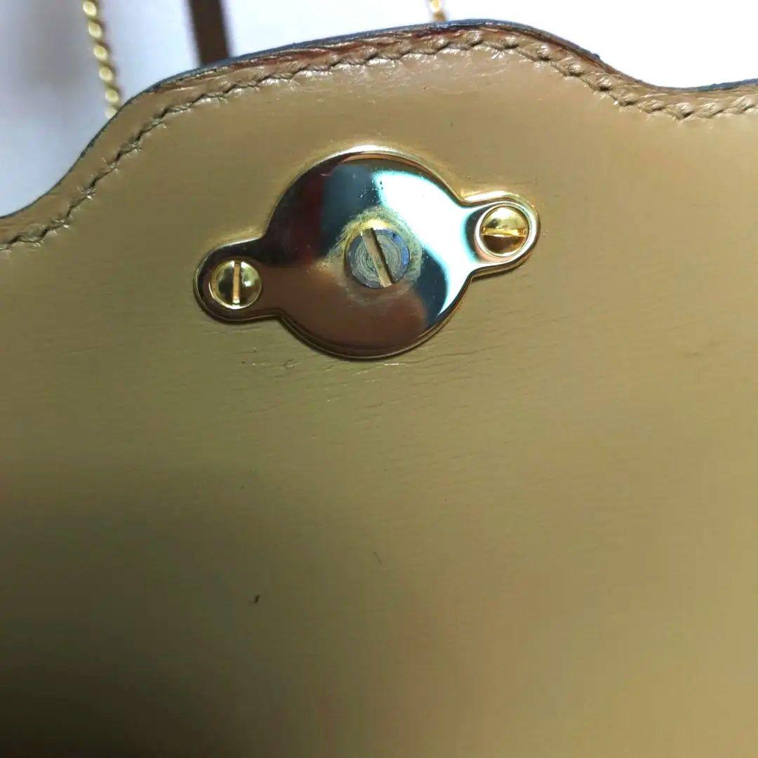 vintage Dior チェーンショルダーバッグ ゴールドCDロゴ 画像7
