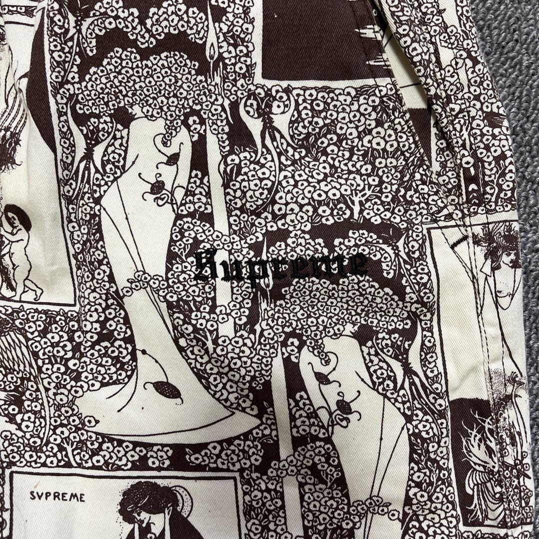 Supreme アートプリント ワークパンツ