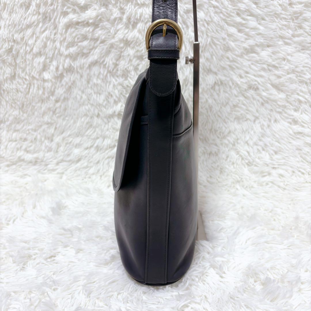 ✨美品✨オールドコーチ 80s ショルダーバッグ USA製 グラブタンレザー 紺